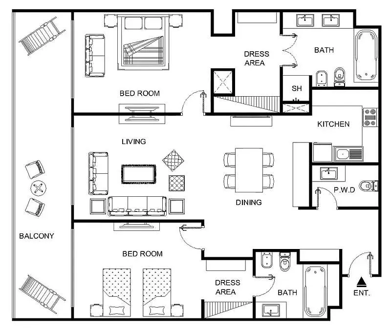 Apartment Lux The Anantara Residence Suite 2 Dubai
